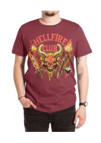 T-Shirt Threadless - Hellfire Club (Dark) Scarlet Red